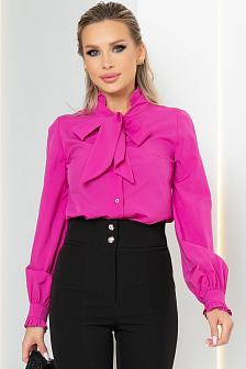 Блуза с бантом цвет ультра-розовый