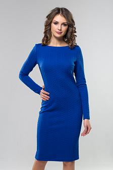 Платье косичка цвет электрик синий