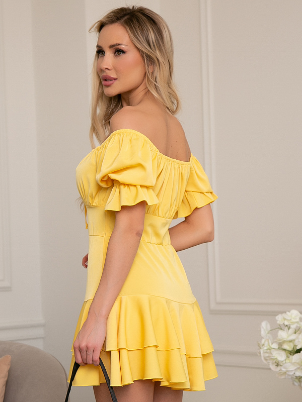 Платье белоснежка цвет желтый
